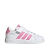 Dětská obuv adidas Grand Court 3.0 white and pink JP9371