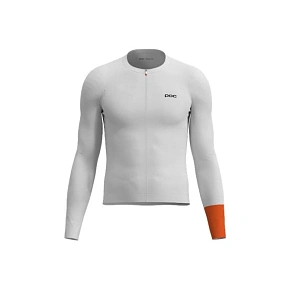 Cyklistické tričko POC M's Cadence L/S Jersey, bílé Cyklistické tričko POC M's Cadence L/S Jersey, bílé