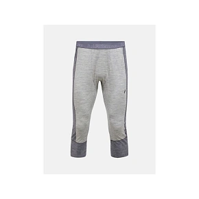 Teplé kalhoty PEAK PERFORMANCE Magic 3/4 Long Johns Wool-blend Baselayer Men, šedé Teplé kalhoty PEAK PERFORMANCE Magic 3/4 Long Johns Wool-blend Baselayer Men, šedé