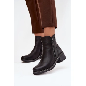 Dámské kotníkové boty 24BT02-7992 černé - Unisoft