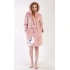 Dámský župan krátký s kapucí Sweet dreams Pudr růžová - Vienetta