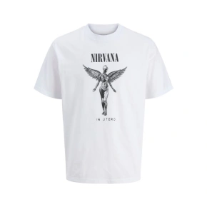 Jack&Jones tričko Nirvana JPRBLUNIRVANA SS TEE 12287521 BRIGHT WHITE