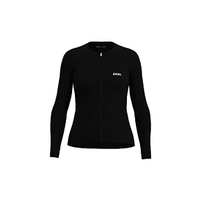Cyklistické tričko POC W's Cadence L/S Jersey, černé