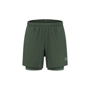 Rogelli šortky 2v1 ESSENTIAL zelené XL