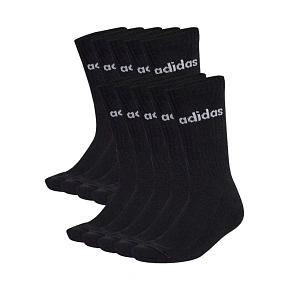 Adidas Cushioned Linear Crew ponožky 10 párů černé KF9092 Adidas Cushioned Linear Crew ponožky 10 párů černé KF9092