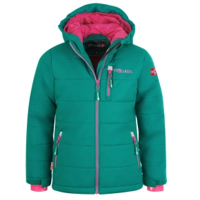 Dětská zimní lyžařská bunda Trollkids Hemsedal Snow Jacket XT s kapucí Green (513-312)
