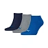 Ponožky Puma Sneaker Plain, balení po 3 kusech, tmavě modré, šedé, modré 938624 12
