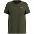 Koszulka z krótkim rękawem damska ODLO T-shirt crew neck s/s COTTON BLEND UNLIMITED zielona