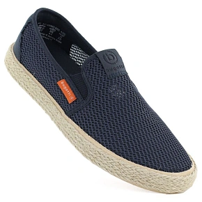 Pánské slip-on polobotky Bugatti TT153055 tmavě modré espadrilky