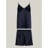 Dámský pyžamový set dárkové balení GIFT PYJ CAMI SET & SLIPPERS UW0UW04855 DW5 tm. modré - Tommy Hilfiger