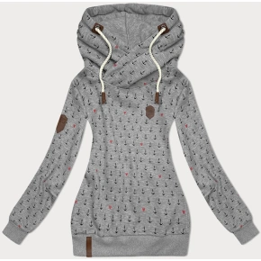 Dámská mikina (2304) šedá s potiskem -Goodlooking