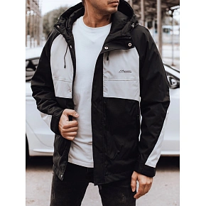 Pánská přechodná bunda TX4916 černo-šedá - FashionStreet