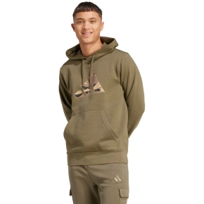 Pánská adidas Camo olive mikina JM6379 pánské