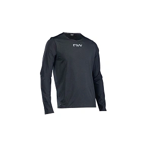 Cyklistická mikina NORTHWAVE Crew Pro Long Sleeve Jersey, černá