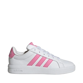 Dětské boty adidas Grand Court 3.0 white and pink HP3528