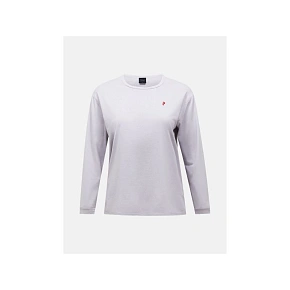 Dámské tričko PEAK PERFORMANCE W Trail Longsleeve, šedá barva Dámské tričko PEAK PERFORMANCE W Trail Longsleeve, šedá barva
