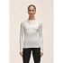 Dámské tričko Casall Maze Long Sleeve, bílé