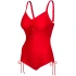 Dámské jednodílné plavky ALEXA červené - AQUA SPEED