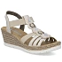 Dámské sandály espadrille pohodlné béžové Rieker 619B2-60