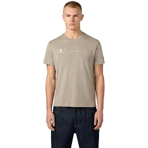 Pánské tričko Champion SS Tee beige 220273 ES035 pánské