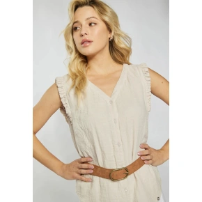 Dámská Mušelínová halenka Béžová - Monnari