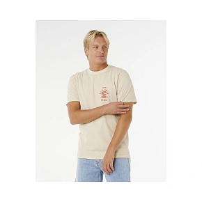 Pánské tričko RIP CURL Search Icon Tee, béžové Pánské tričko RIP CURL Search Icon Tee, béžové