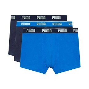 Pánské boxerky Puma, balení po 3 kusech, tmavě modré, modré 947130 06 Pánské boxerky Puma, balení po 3 kusech, tmavě modré, modré 947130 06