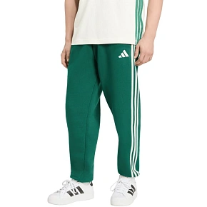 Pánské kalhoty adidas Essentials 3-Stripes Fleece Tapered Cuffed zelené KY4129 Pánské kalhoty adidas Essentials 3-Stripes Fleece Tapered Cuffed zelené KY4129