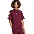 Koszulka damska adidas Essentials 3-Stripes Boyfriend bordowa KF6287