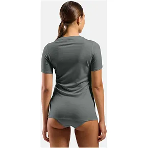 Koszulka damska Odlo MERINO 160 BL TOP crew neck s/s szara