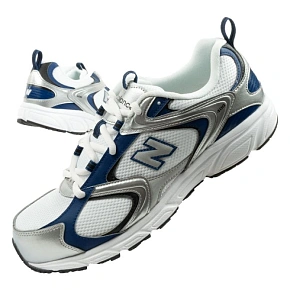 New Balance 408 pánské sportovní tenisky módní pohodlné bílé stříbrné