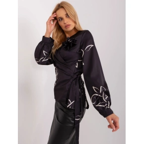 Dámská halenka LK BZ 509423.22 Černá vzor - FPrice