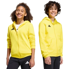 Dětská mikina adidas Entrada 26 Full Zip Hoodie žlutá KH1777