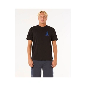 Tričko RIP CURL Vaporcool Search Stack Tee, černé Tričko RIP CURL Vaporcool Search Stack Tee, černé