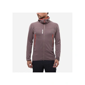 Pánská mikina MILLET Fusion Grid Hoodie M, švestkově fialová