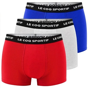 Le Coq Sportif pánské boxerky 3PAK červené šedé tmavě modré Le Coq Sportif pánské boxerky 3PAK červené šedé tmavě modré