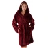 Dámský župan Lilly extra s kapucí 3/4 3320 3651 Vínová - Vestis