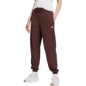 Dámské kalhoty adidas Essentials Small Logo French Terry Cuffed pants brown JX3864 dámské Dámské kalhoty adidas Essentials Small Logo French Terry Cuffed pants brown JX3864 dámské