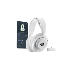 SteelSeries Herní náhlavní souprava Arctis Nova 5X Bluetooth s mikrofonem a potlačením hluku Bezdrátová bílá