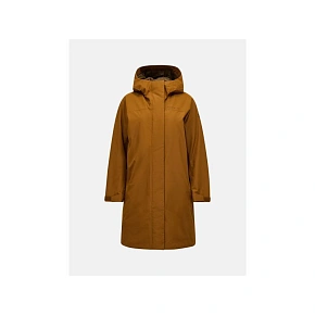 Bunda PEAK PERFORMANCE W Treeline Insulated Parka, hnědá Bunda PEAK PERFORMANCE W Treeline Insulated Parka, hnědá
