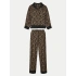 Dámské pyžamo YI90017 202 hnědé s potiskem - DKNY