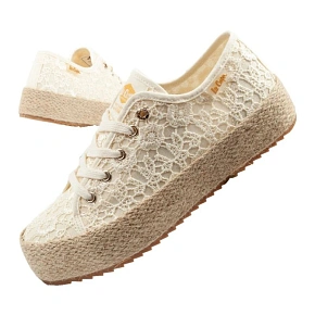 Lee Cooper dámská sportovní obuv se šněrováním béžové dámské platformové tenisky Lee Cooper dámská sportovní obuv se šněrováním béžové dámské platformové tenisky