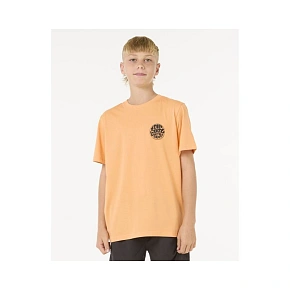 Dětské tričko RIP CURL Wetsuit Icon Tee – Kids, oranžové Dětské tričko RIP CURL Wetsuit Icon Tee – Kids, oranžové
