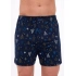 Pánské boxerky 016/23 Night 3 Christmas Tmavě modrá vzor - Cornette