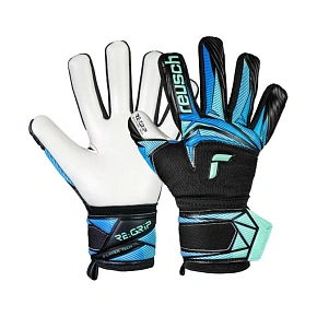 Reusch Attrakt RE:Grip NC Junior brankářské rukavice černo-modré 5672535 7272 Reusch Attrakt RE:Grip NC Junior brankářské rukavice černo-modré 5672535 7272