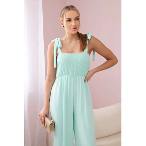 Overal na ramínka 2706 tyrkysový - Kesi