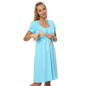 Dámská kojící košile Radosc Světle modrá - Italian Fashion