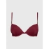 Dámská plavková podprsenka bikini KW0KW02278 XN0 bordó - Calvin Klein