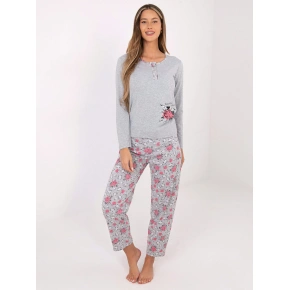 Dámské pyžamo DU PI FP 006.02 šedé - FPrice