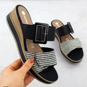 Remonte W D6463-03 RKR786 sandály na platformě s podpatky